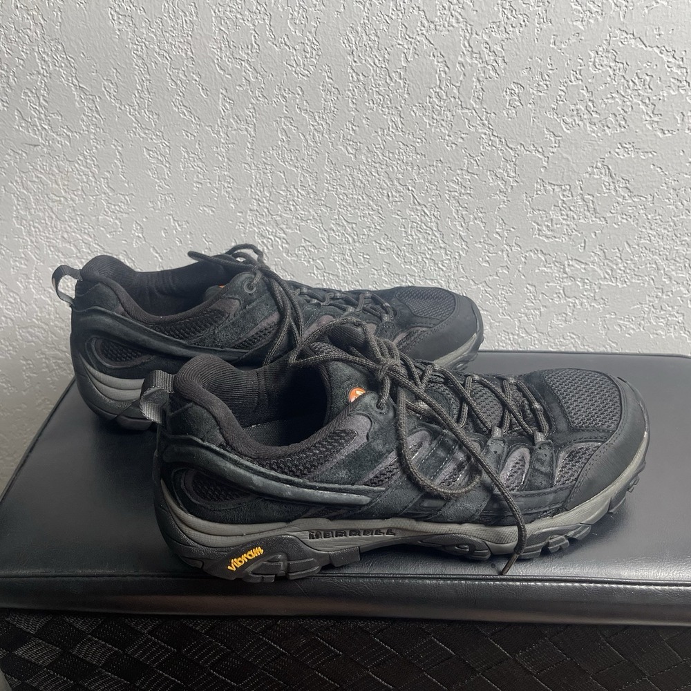 Merrell Moab Men's Size 11  Hiking Shoes Black Night Suede